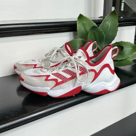 Adidas Impact FLX Men’s Training Shoes – White/Red, Size 9.5 US - Picture 4 of 9